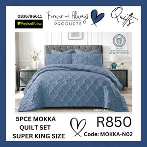 Mokka Quilt Set (Blue)