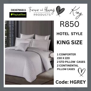 Hotel Style Comforter Set (Grey)