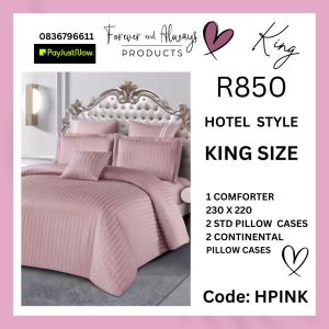 Hotel Style Comforter Set (Pink)